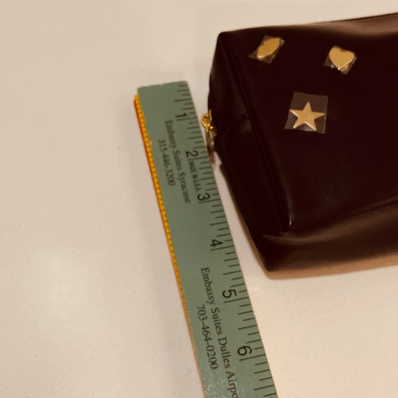 Yves Saint Laurent (YSL) Beaute Cosmetic Bag with Heart, Kiss & Star Studs - Picture 10 of 11